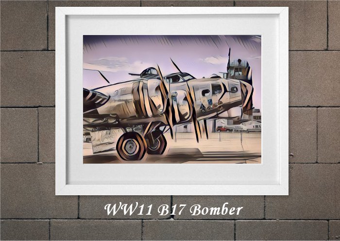 WW2 B17 Bomber From Creative Bubble Art
